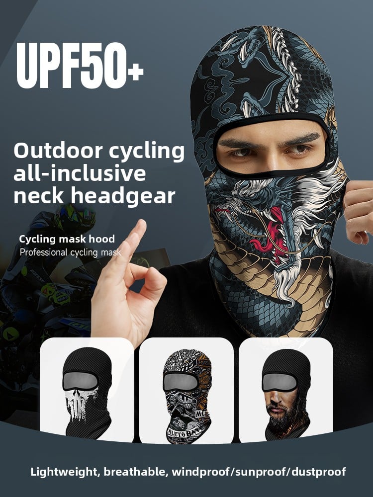 Sun protection cycling mask