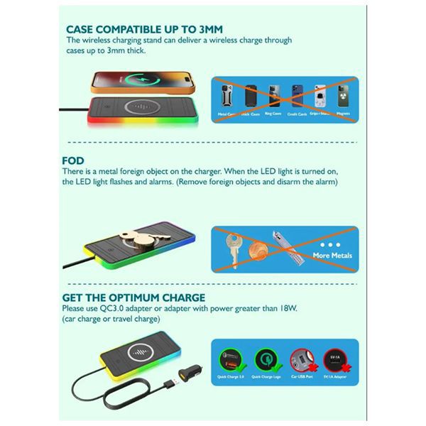 Pro version with controllable breathing light and wireless charging pad