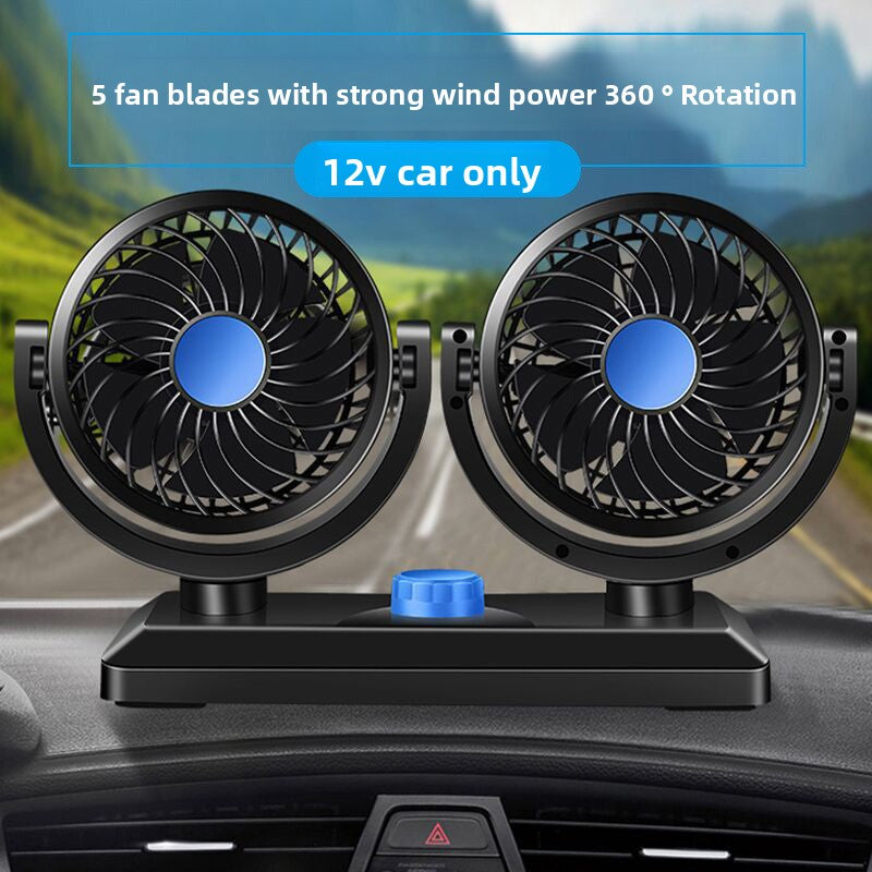 Double Head Car Fan