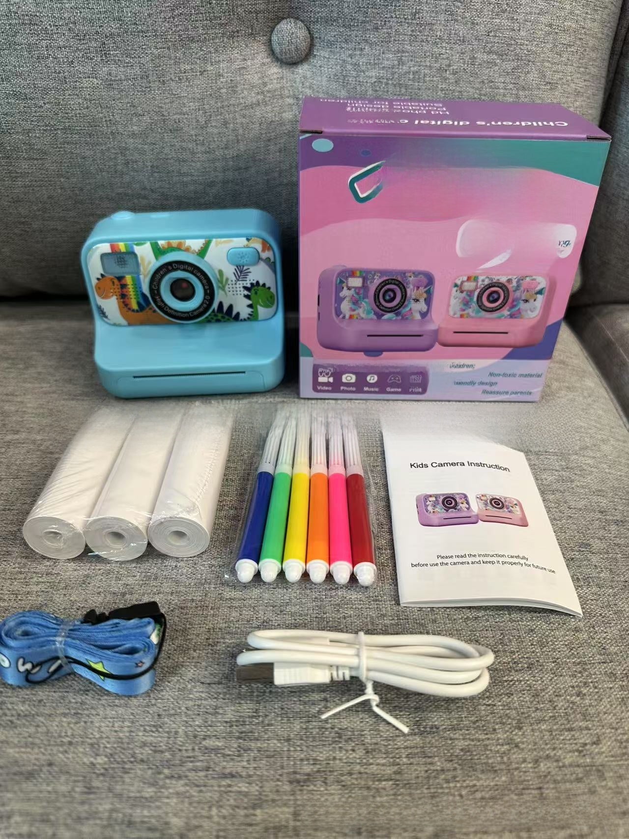 Mini Instant Print Camera for Kids