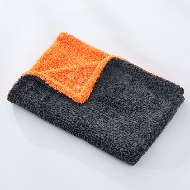 Car washing dual-color double-layer cleaning cloth