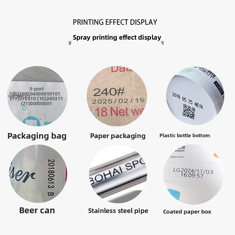 Industrial intelligent handheld inkjet printer