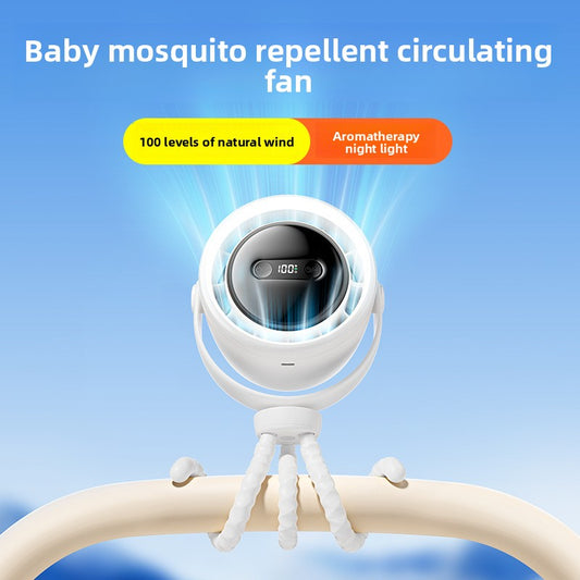 Baby stroller fan