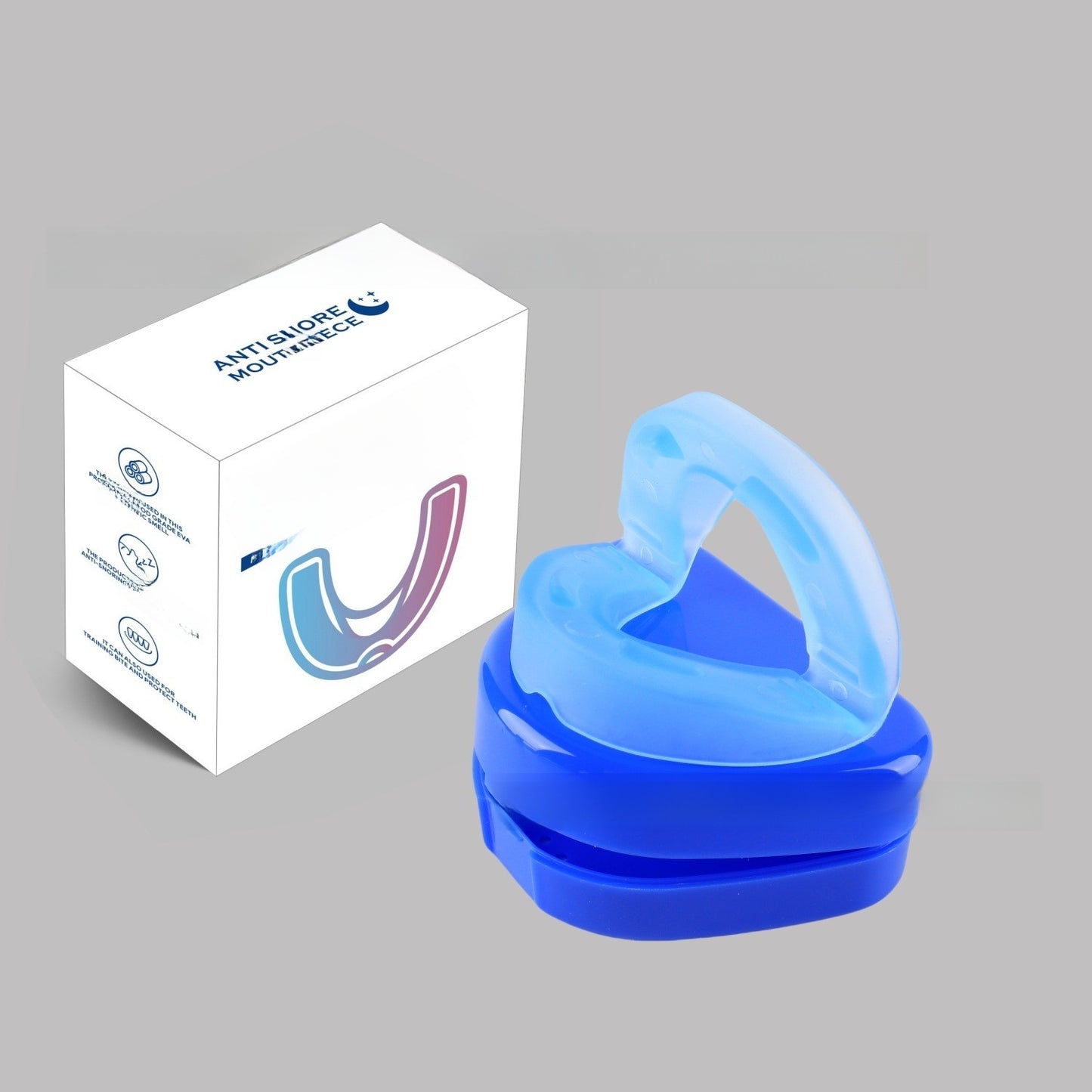 Anti-moldy blue braces, sports mouth guards and dental trays