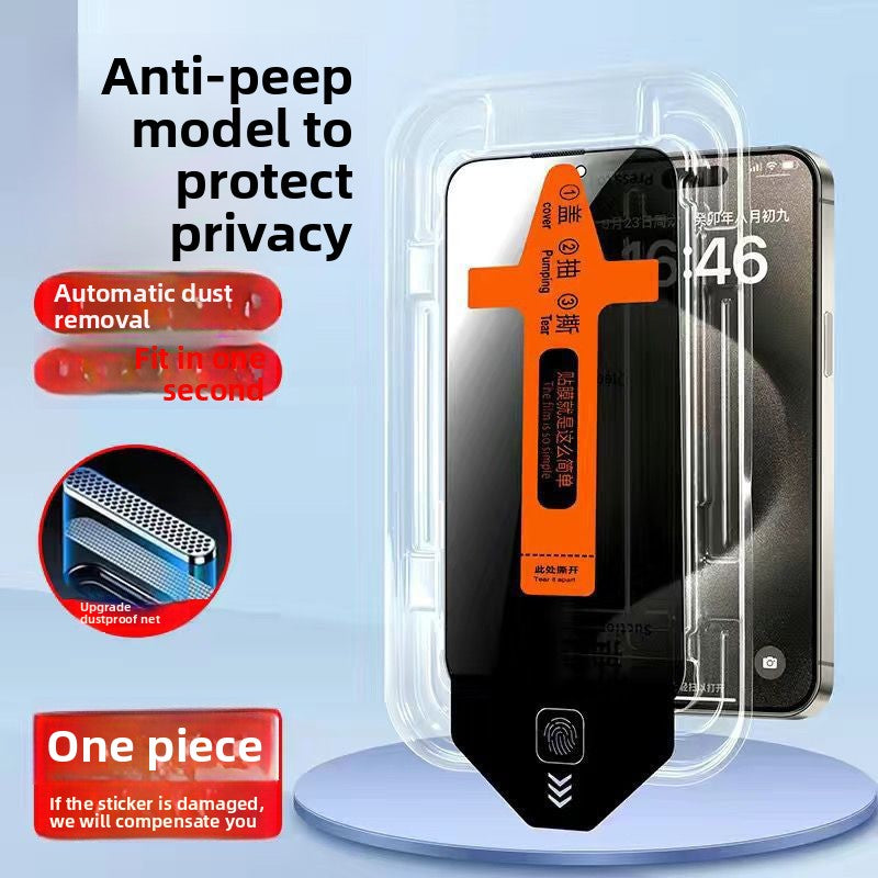 Dust-free tempered film