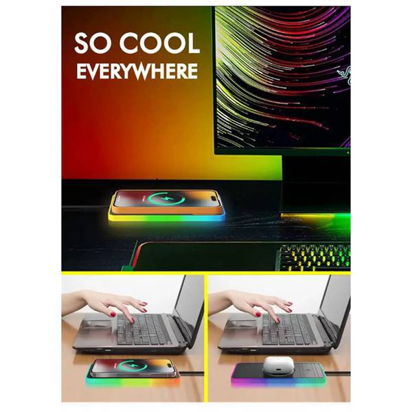 Pro version with controllable breathing light and wireless charging pad