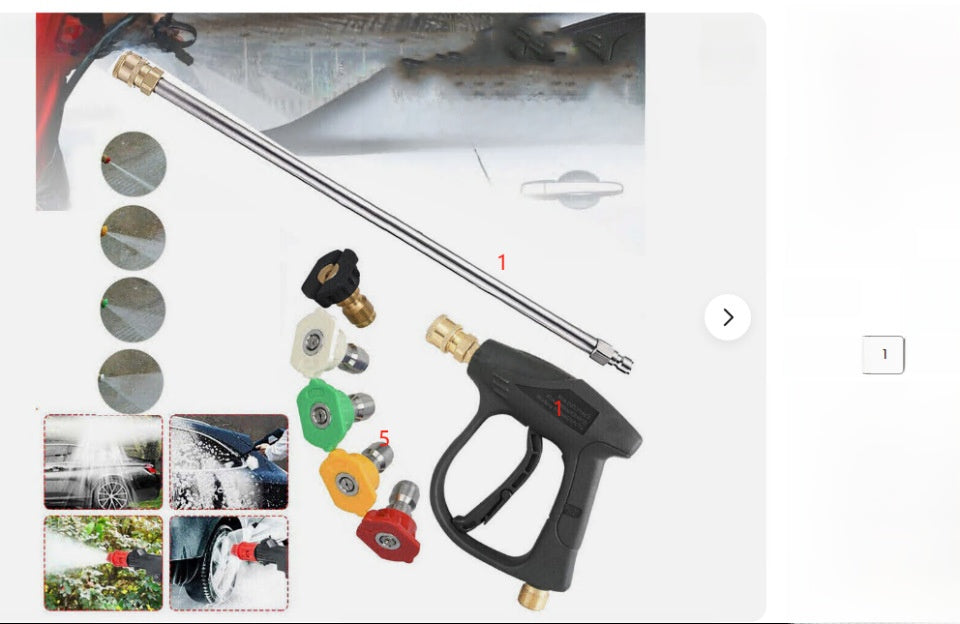 Car washing water gun for household use