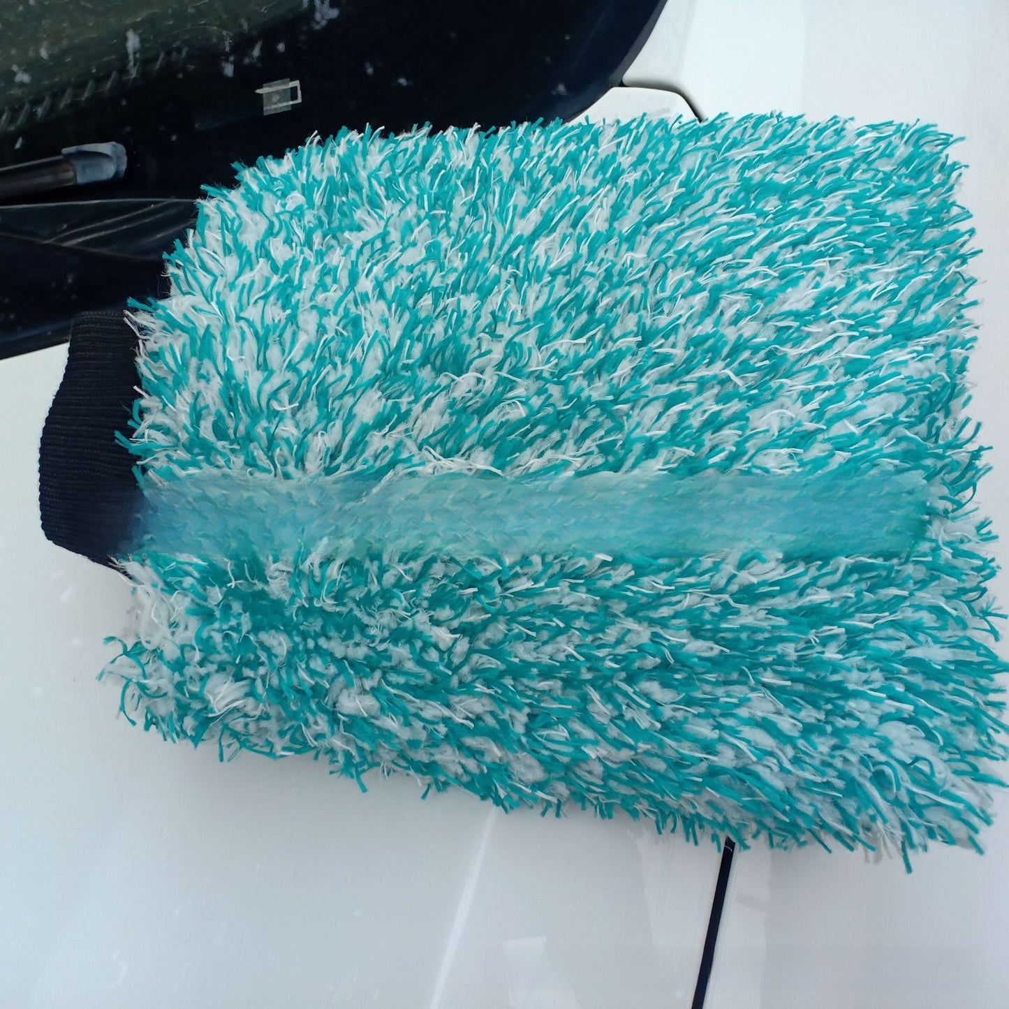 Microfiber Car Cleaning Gloves with Coral Fleece