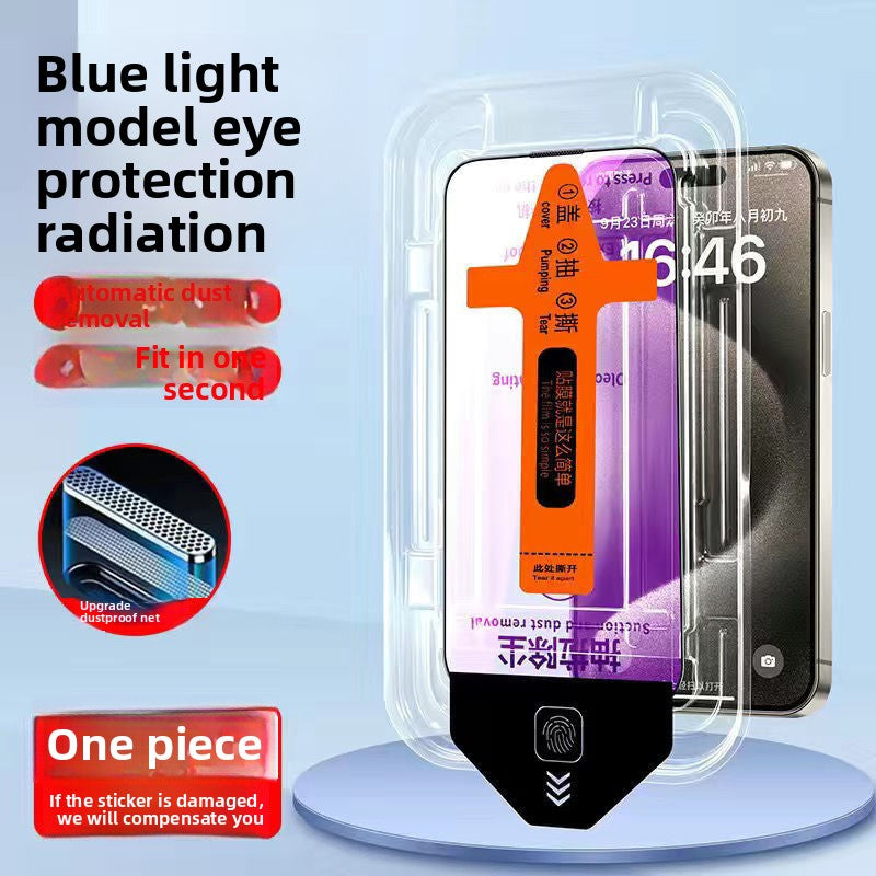 Dust-free tempered film