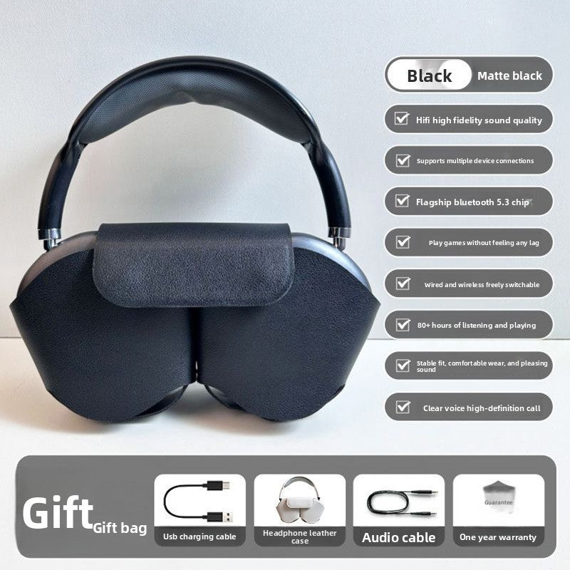 over-ear Bluetooth headphones