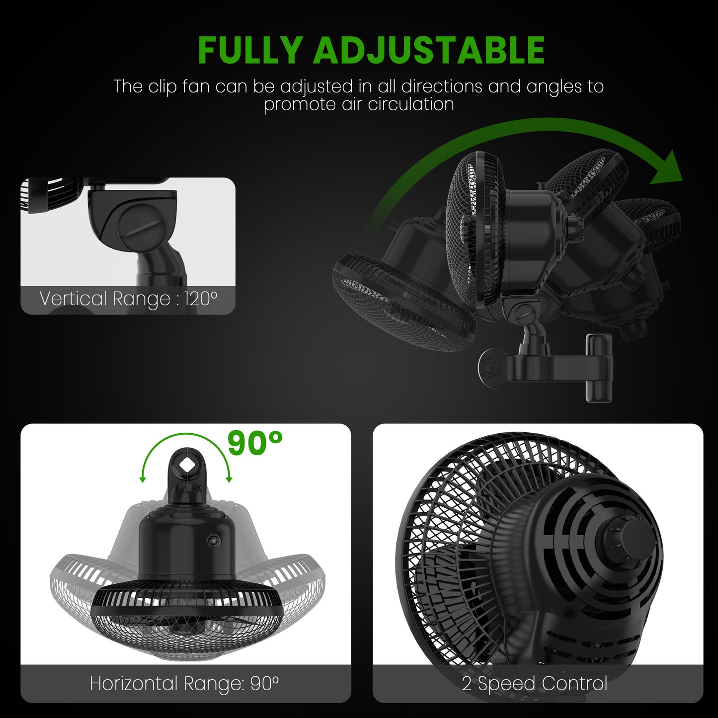 Clasp-type electric fan