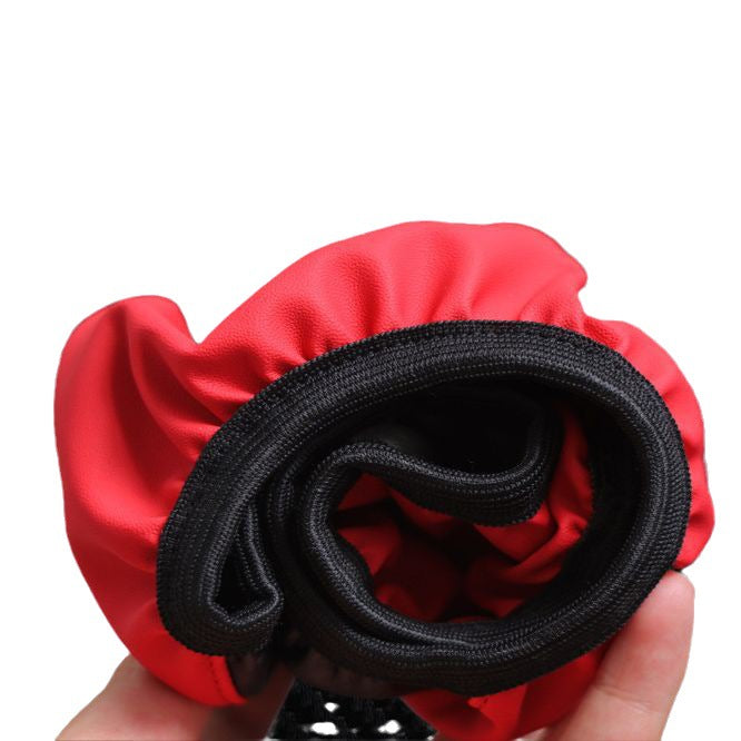 Elastic Carbon Fiber Leather Steering Wheel Cover