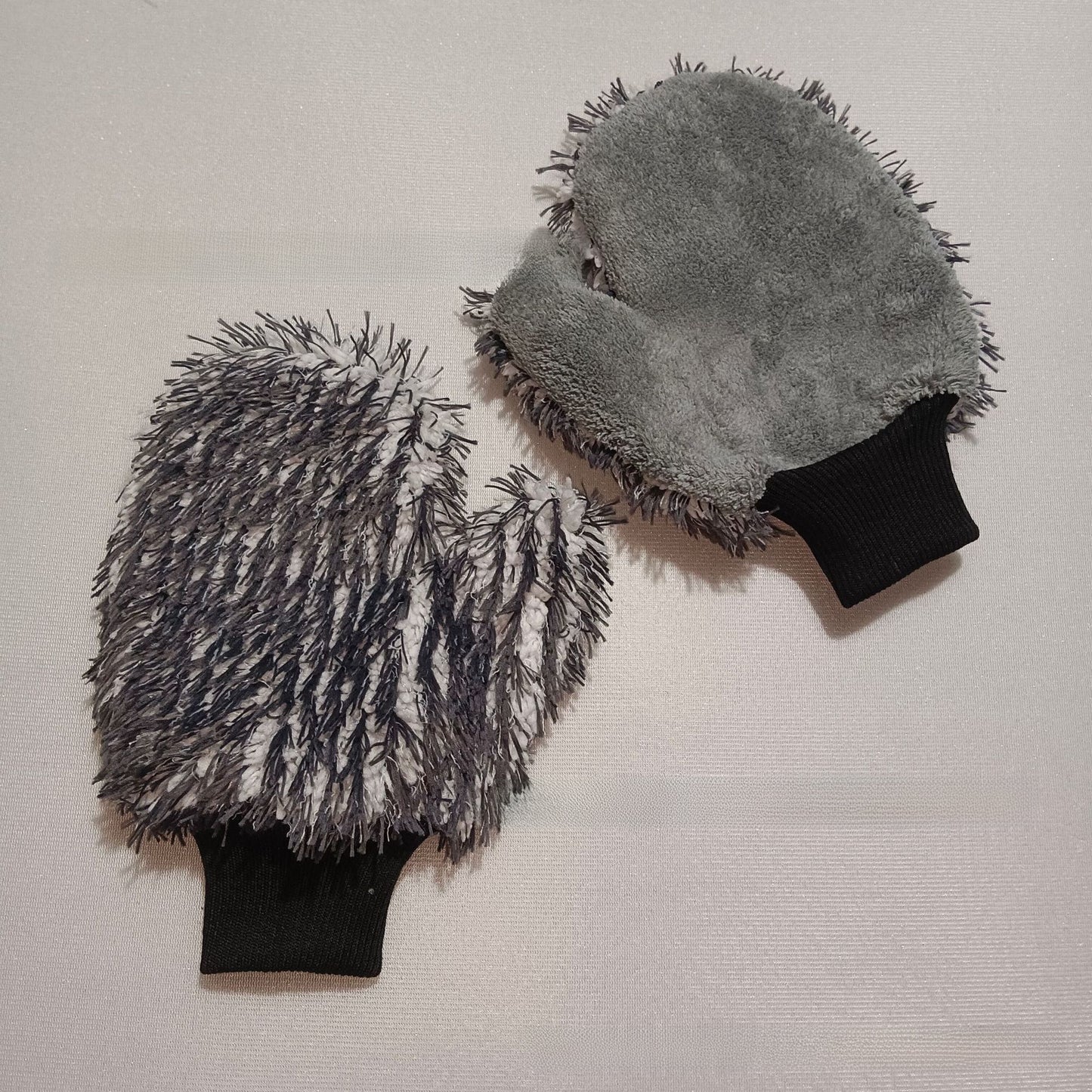 Microfiber Car Cleaning Gloves with Coral Fleece