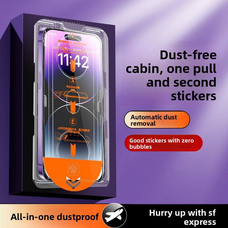 Dust-free tempered film