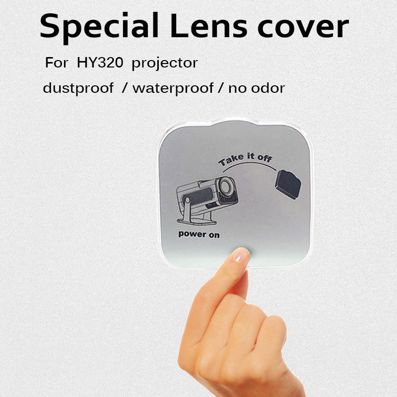 Projector lens cover