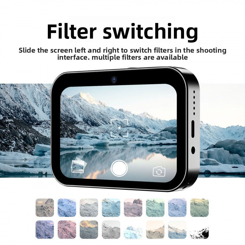 Digital music camera with touchscreen