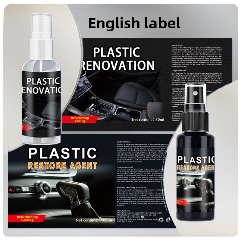 Automotive plastic refurbishment agent