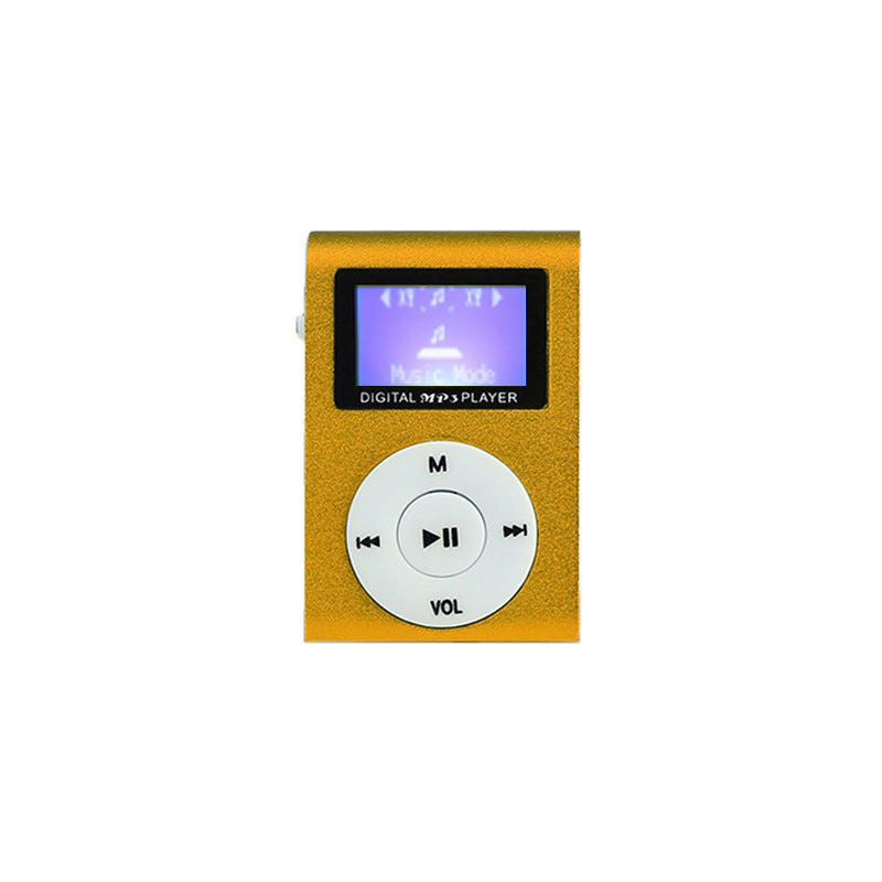 Clip-on Screen MP3 Player with TF Card Support