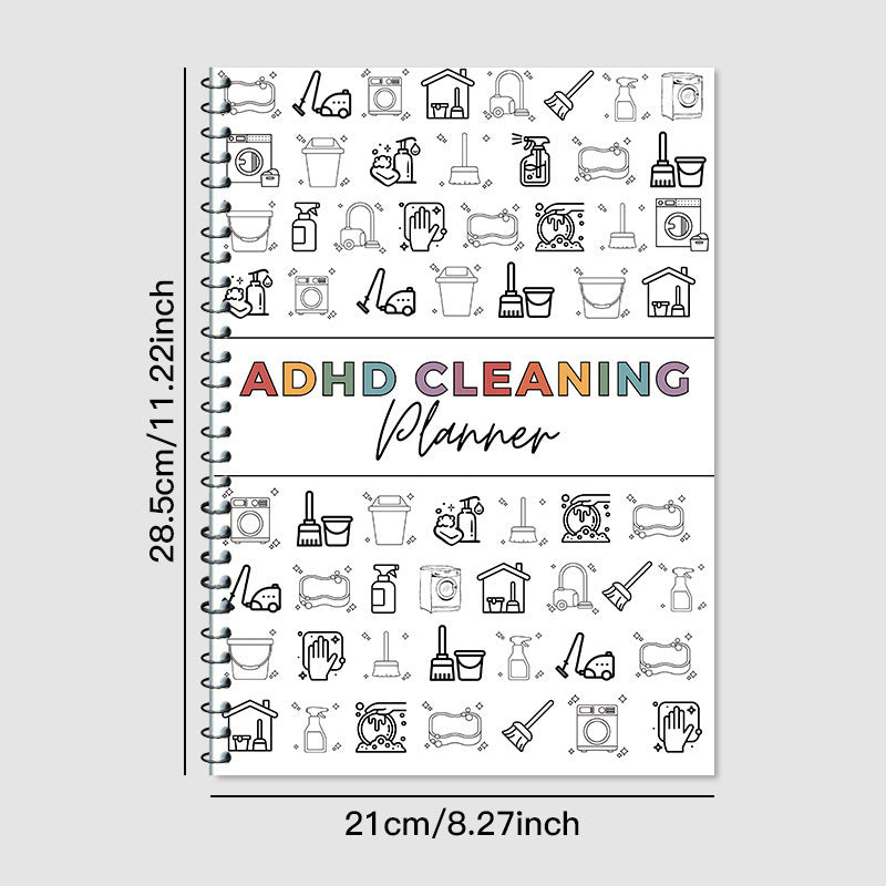 Annual Household Cleaning Checklist Notebook