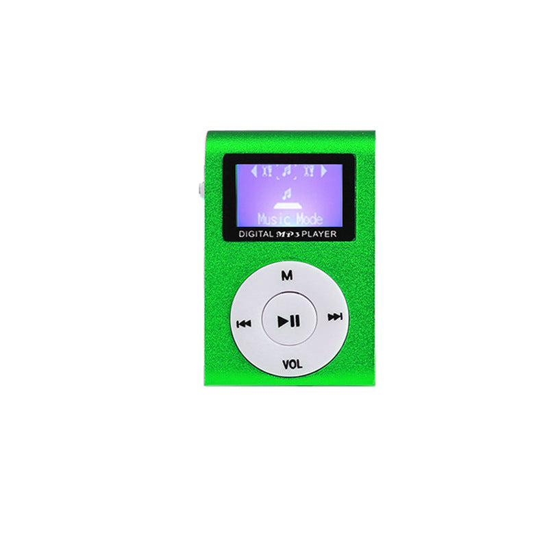 Clip-on Screen MP3 Player with TF Card Support