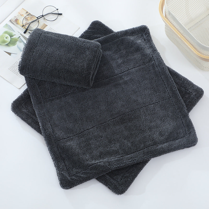 Car washing dual-color double-layer cleaning cloth