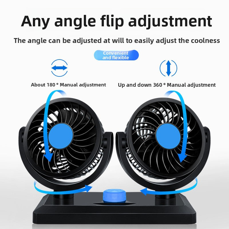 Double Head Car Fan