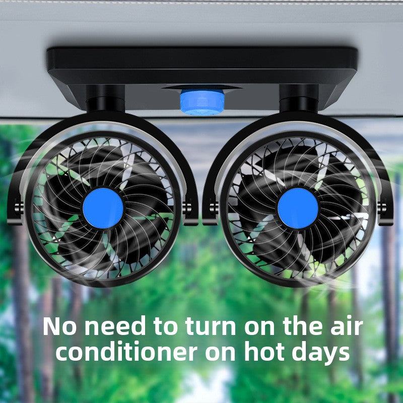 Double Head Car Fan