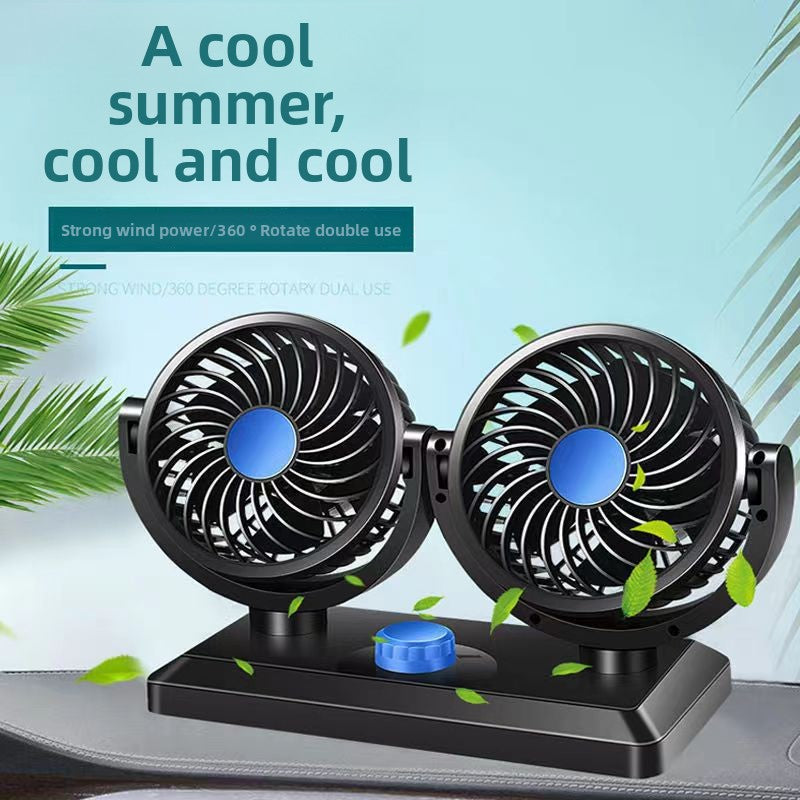 Double Head Car Fan