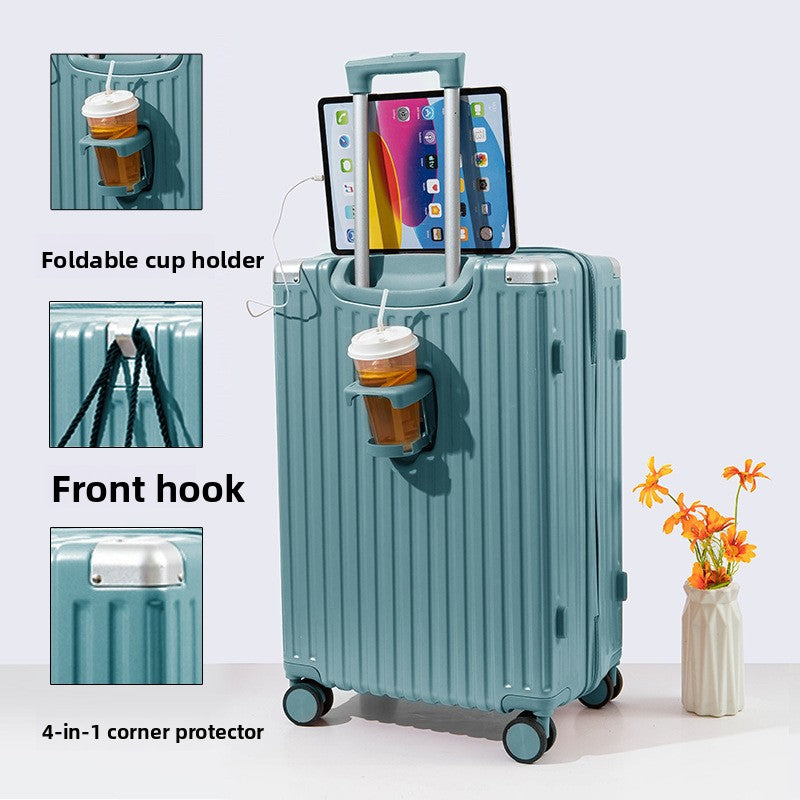 Multifunctional ABS+PC Travel Suitcase