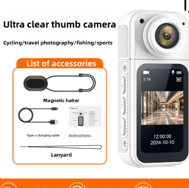 Magnetic thumb camera