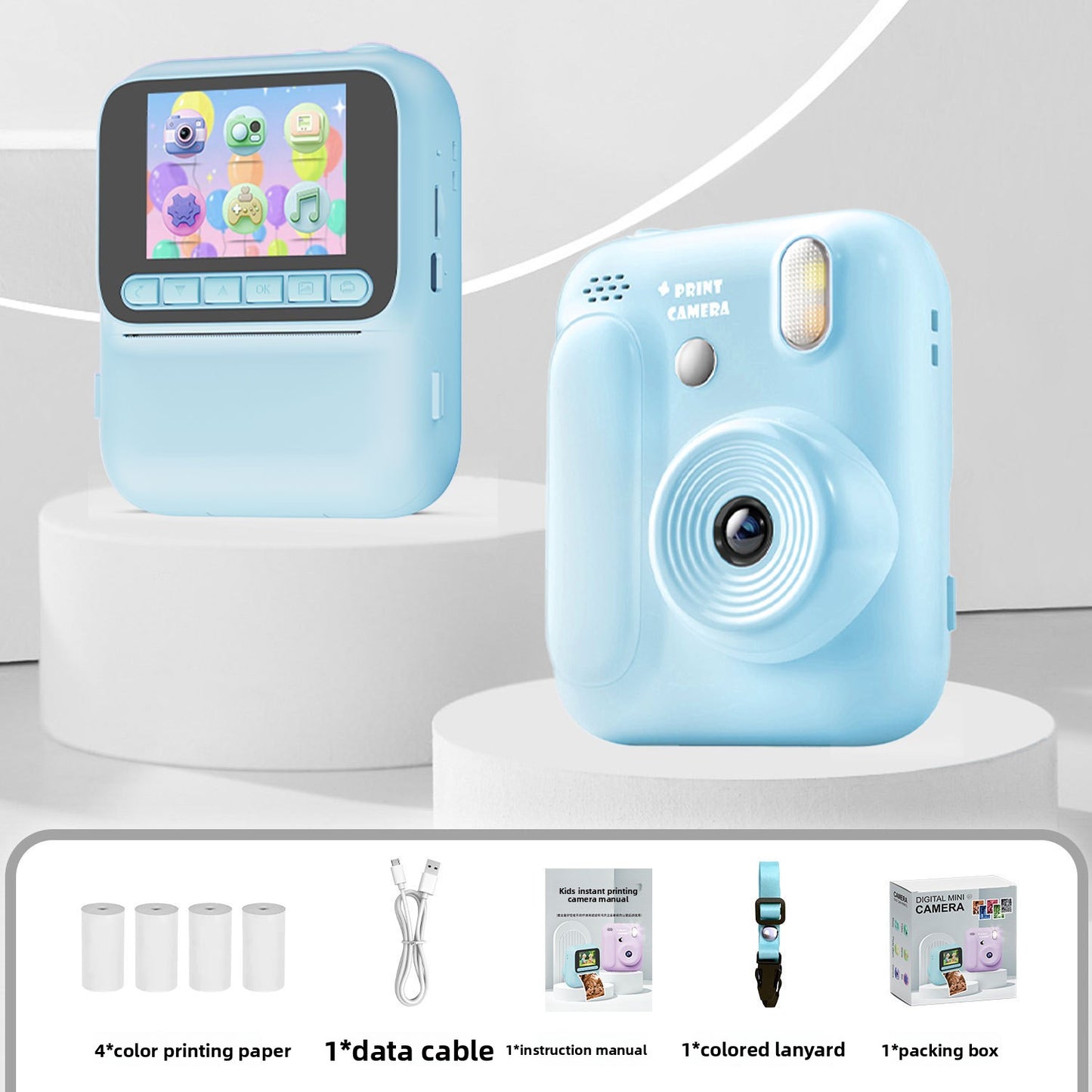 Color Polaroid instant printing camera