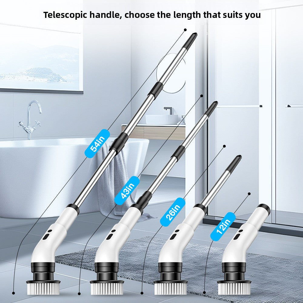Multi-Function Electric Cleaning Brush with Telescopic Handle