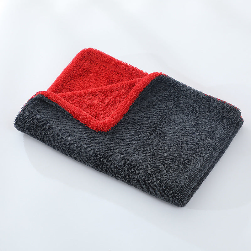 Car washing dual-color double-layer cleaning cloth