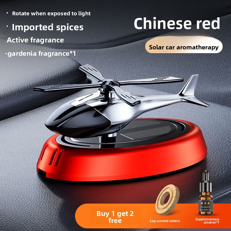 Solar Car Aromatherapy with Refillable Fragrance