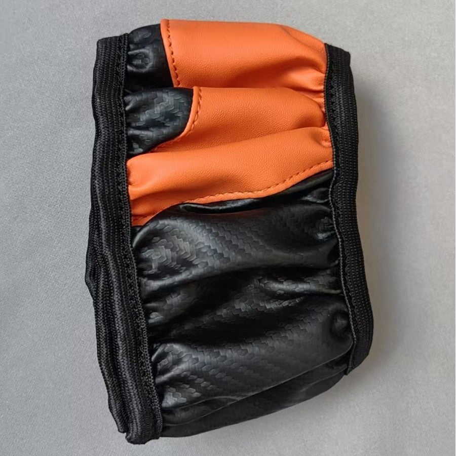 Elastic Carbon Fiber Leather Steering Wheel Cover