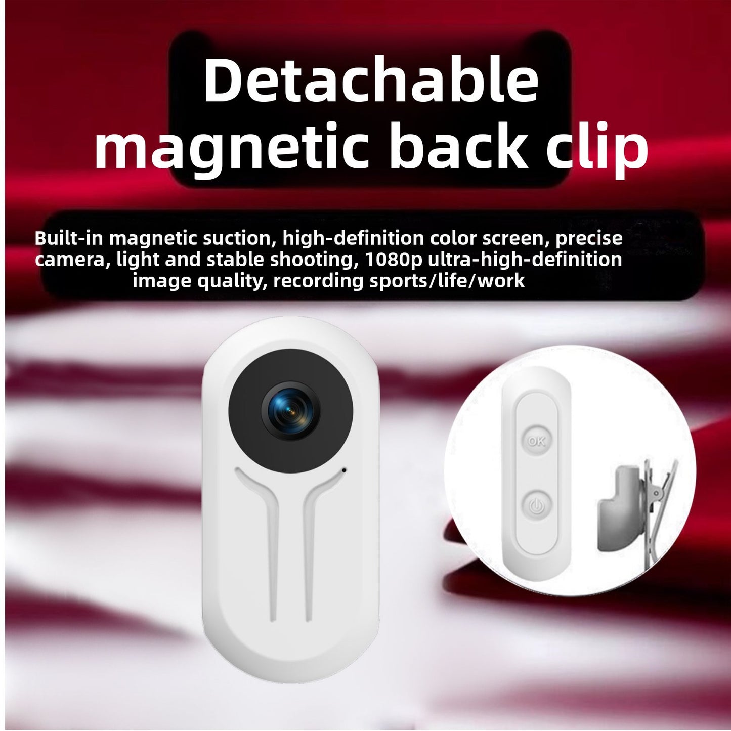Mini HD Magnetic Mount Action Camera