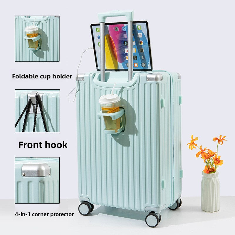 Multifunctional ABS+PC Travel Suitcase