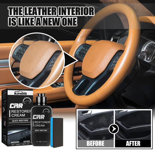 Automobile interior refurbishing agent