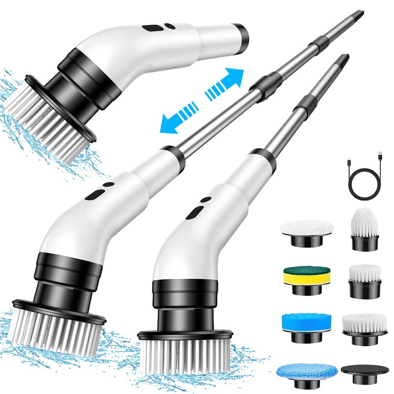 Multi-Function Electric Cleaning Brush with Telescopic Handle