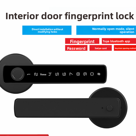 Smart Fingerprint Handle Lock with Bluetooth