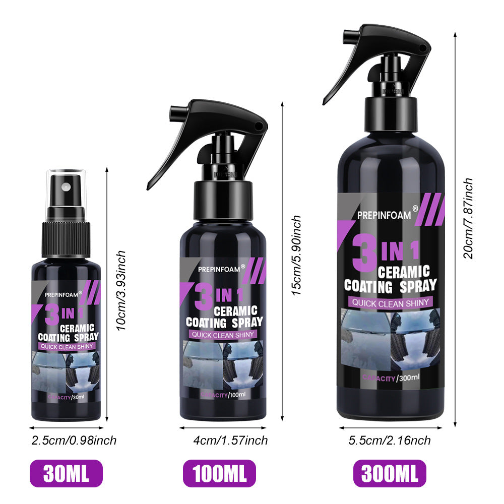automotive nano-ceramic quick spray coating wax