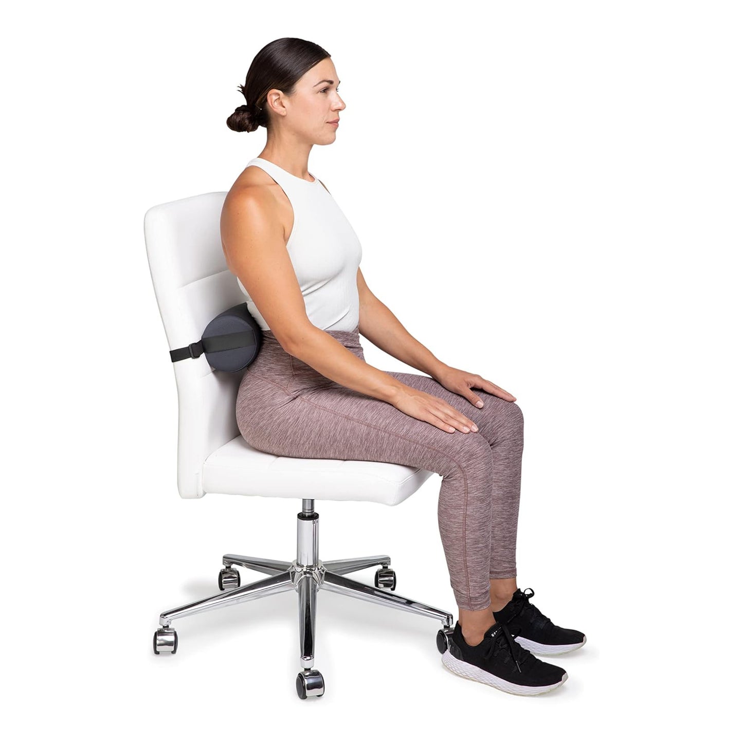 Cylindrical car lumbar support