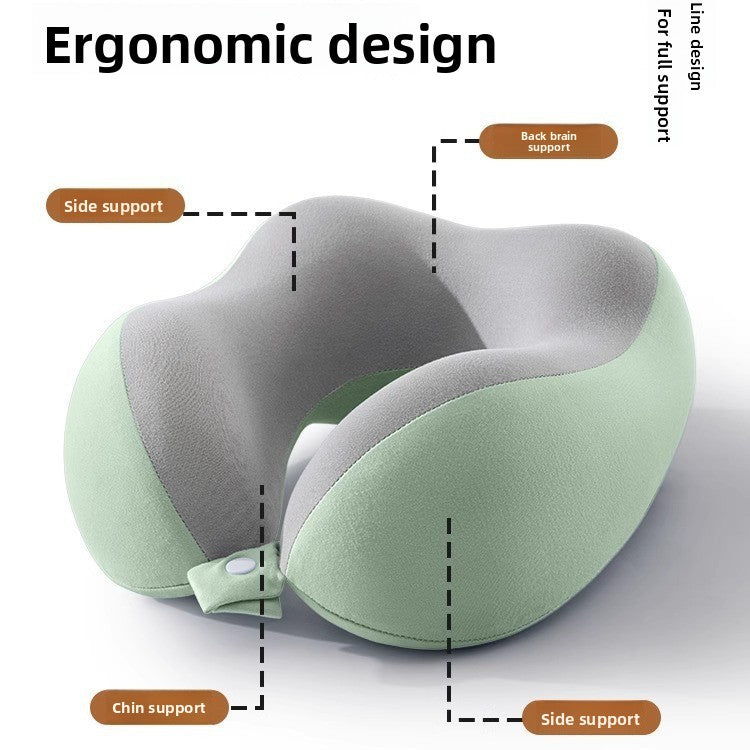 U-shaped travel neck support pillow