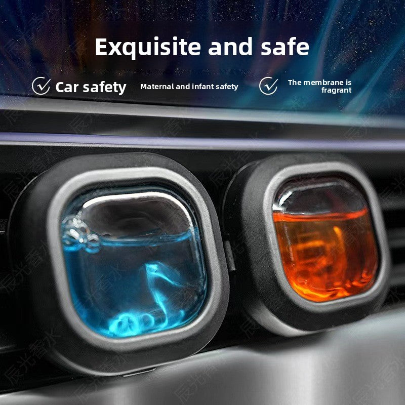 Car aromatherapy car air outlet clip breathable film car odor lasting fragrance perfume car high-end