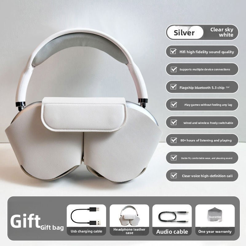 over-ear Bluetooth headphones